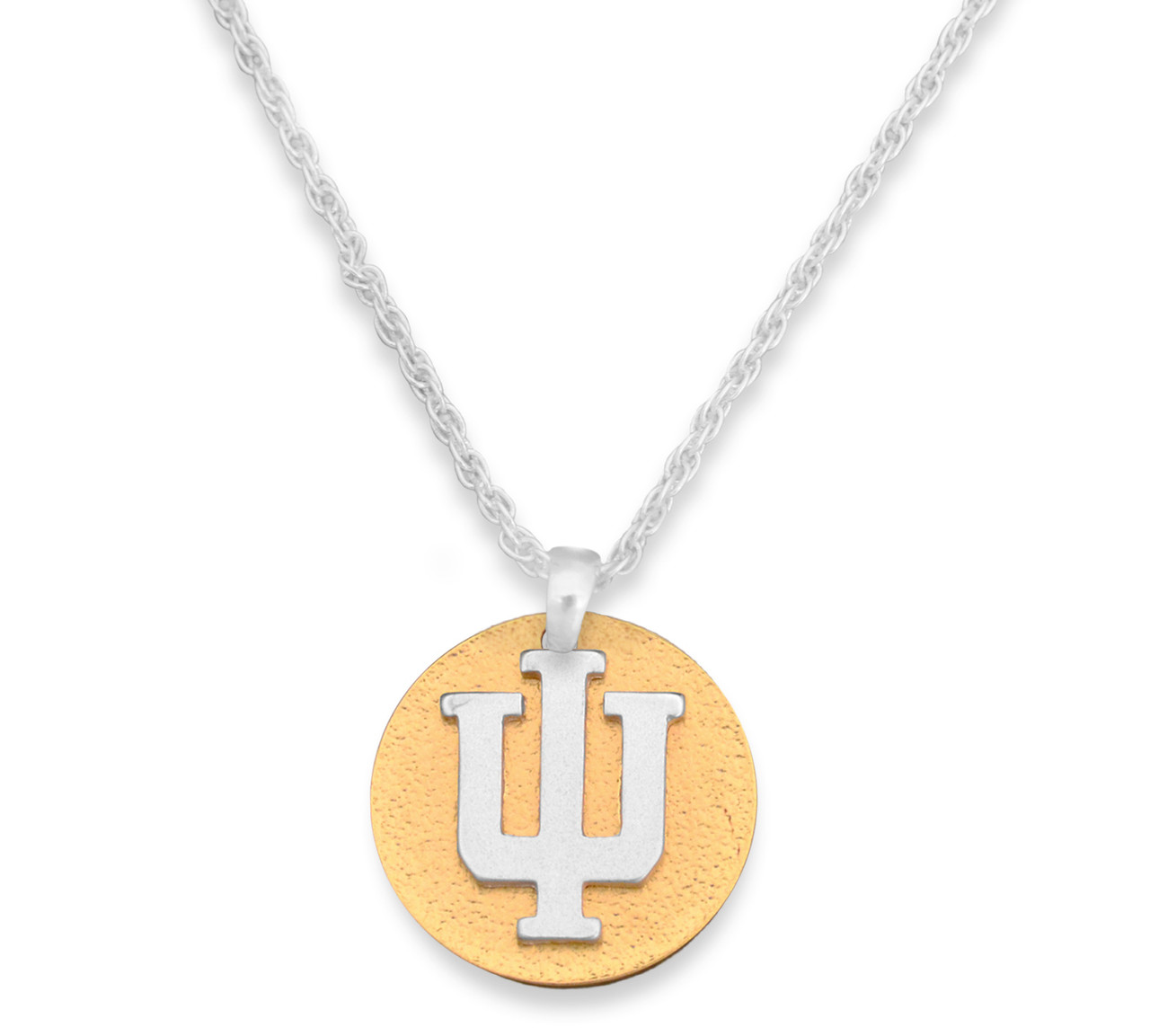 Indiana Hoosiers Two Tone Medallion Necklace