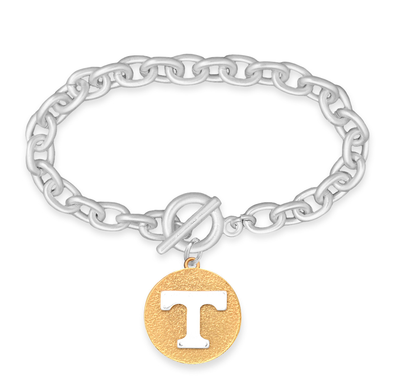 Tennessee Volunteers Two Tone Medallion Bracelet