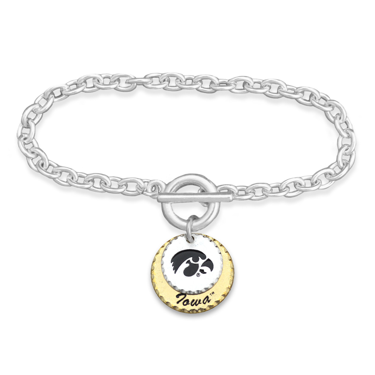 Iowa Hawkeyes Haute Stamp Toggle Bracelet