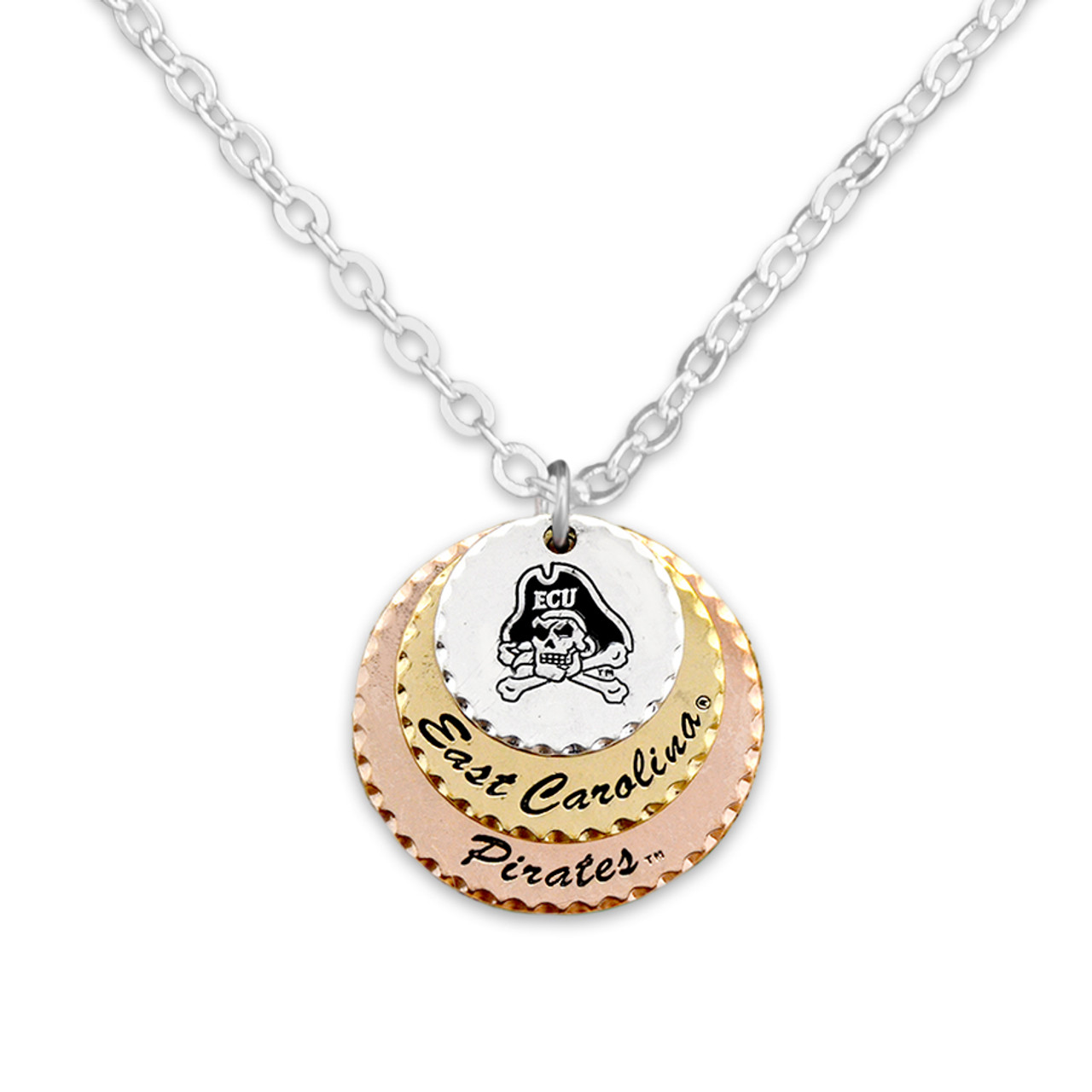 East Carolina Pirates Haute Stamp Necklace