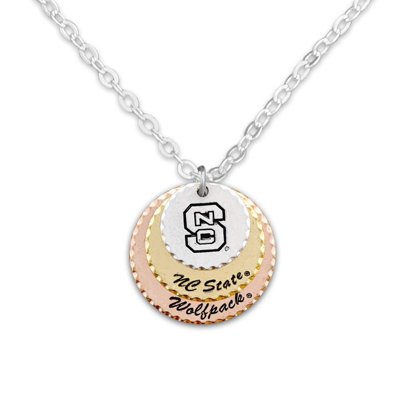 North Carolina State Wolf Pack Haute Stamp Necklace