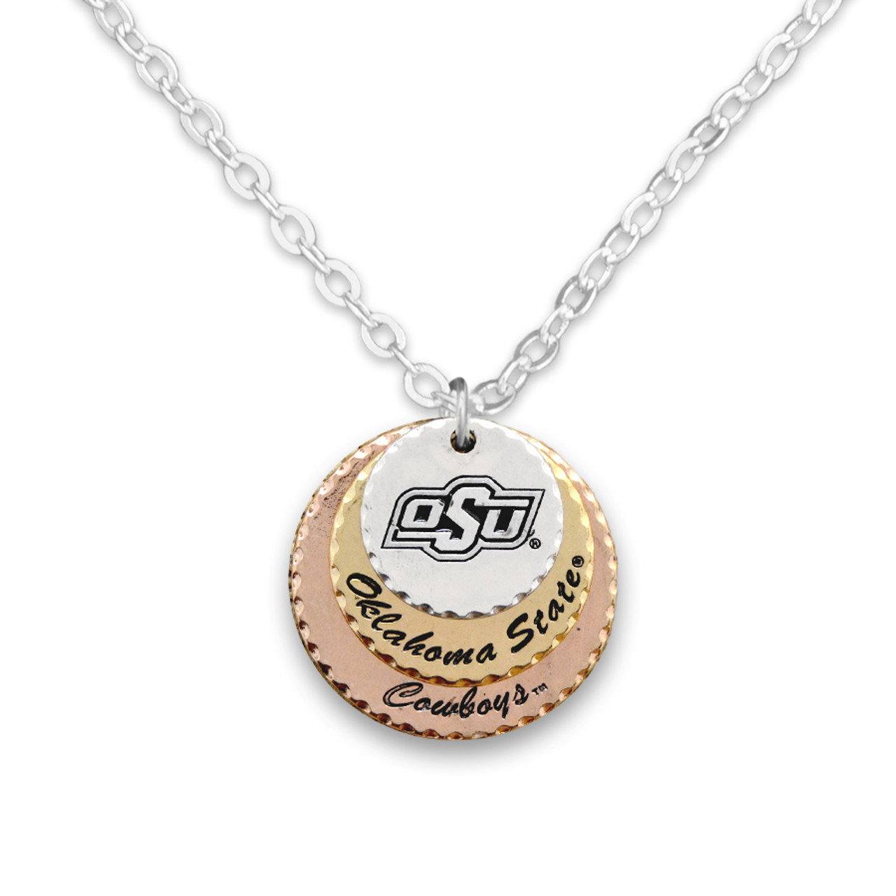 Oklahoma State Cowboys Haute Stamp Necklace