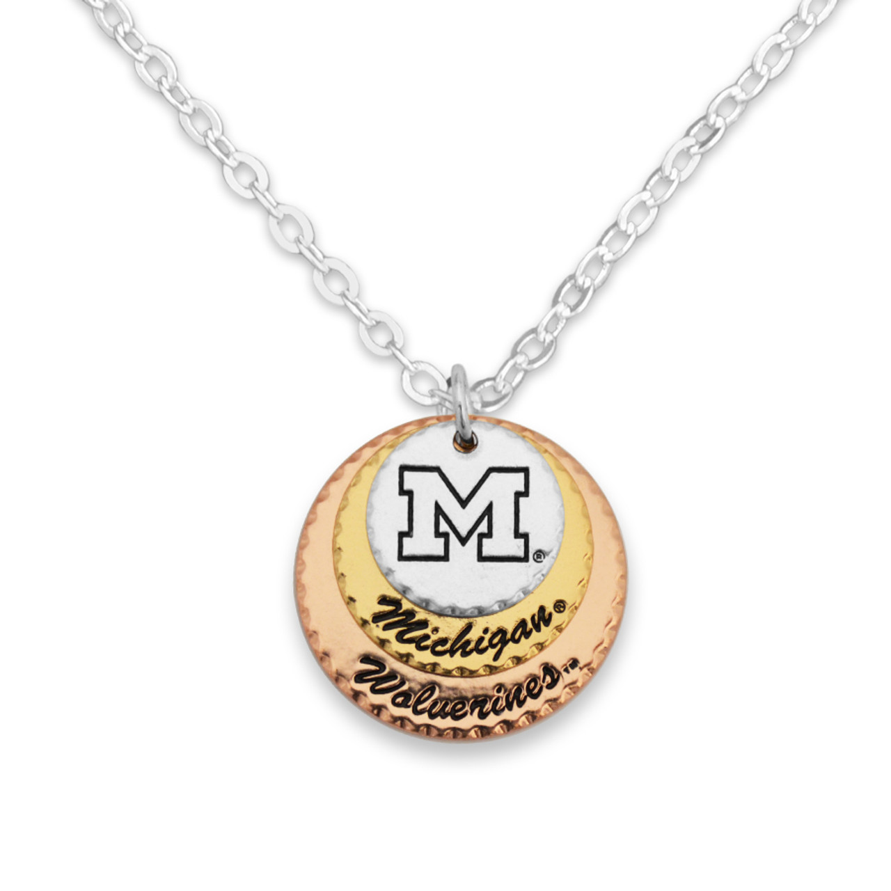 Michigan Wolverines Haute Stamp Necklace