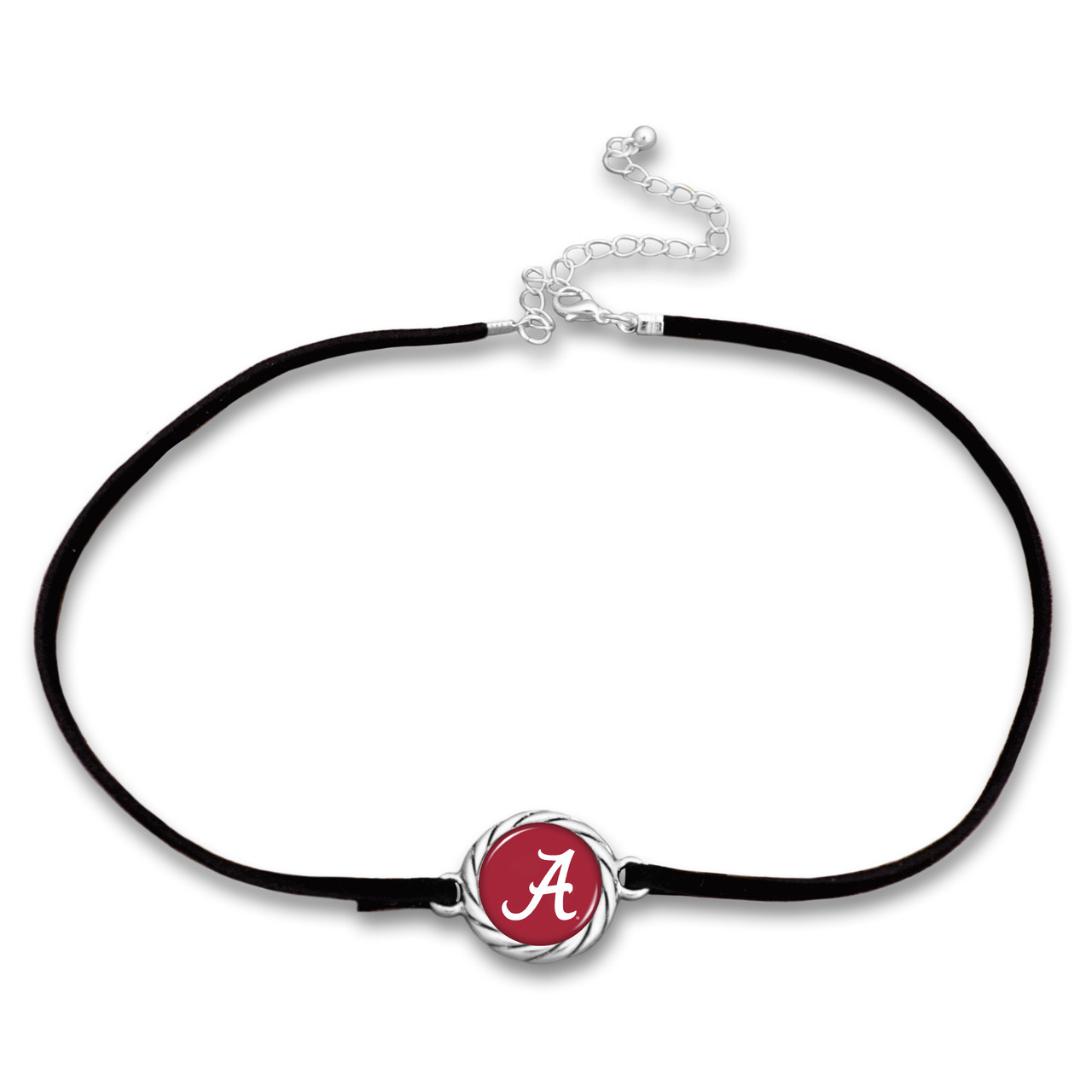 Alabama Crimson Tide Black Suede Choker Necklace