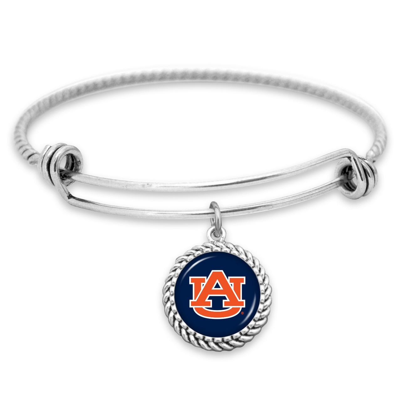 Auburn Tigers Bracelet- Double Rope Wire