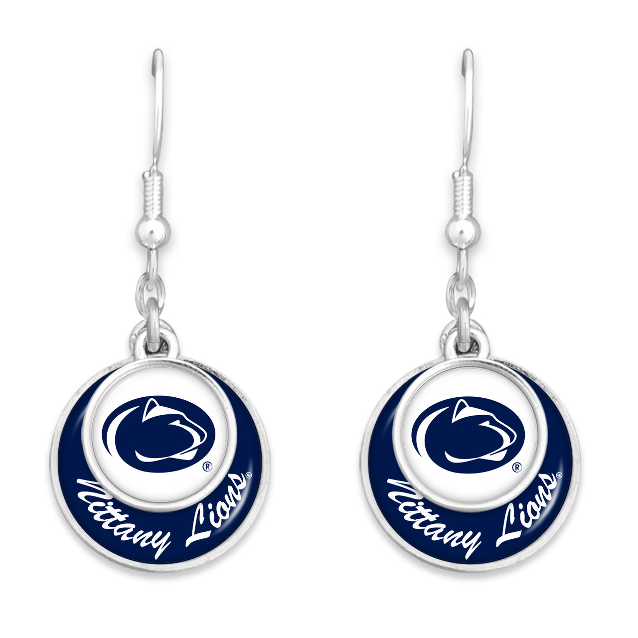 Penn State Nittany Lions Earrings- Stacked Disk