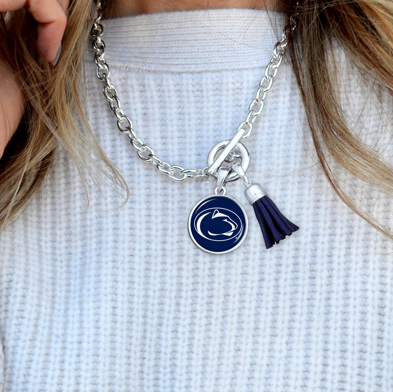 Penn State Nittany Lions Necklace- Team Color Tassel