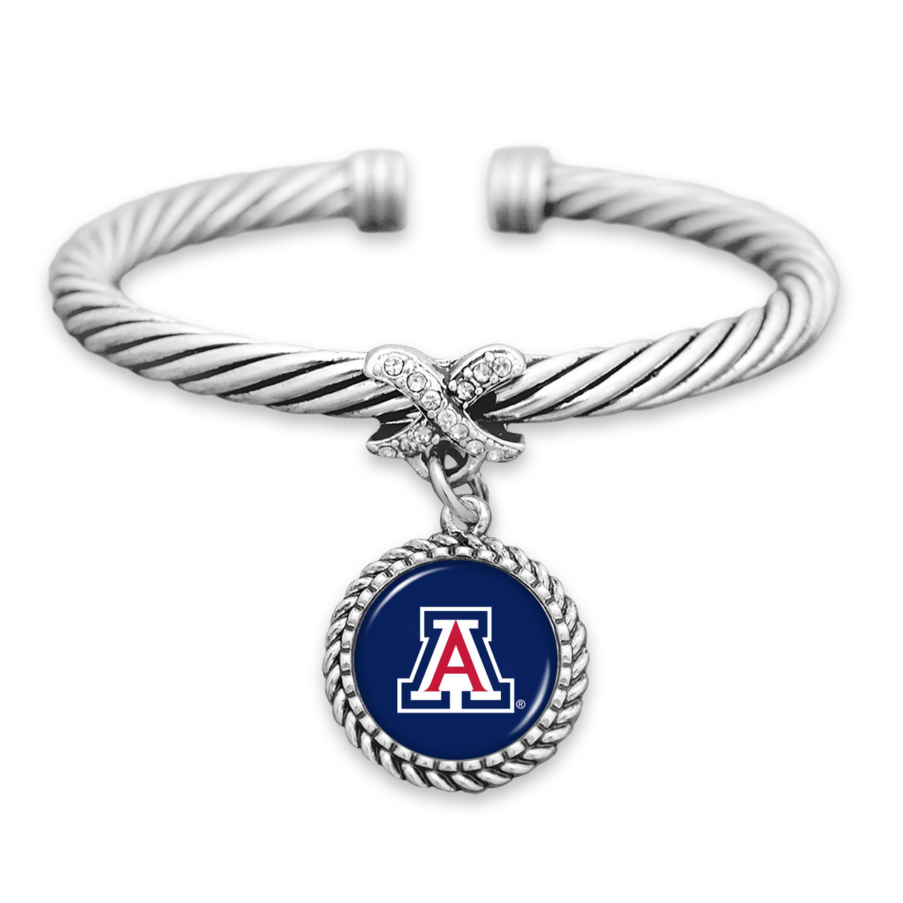 Arizona Wildcats Bracelet- X Bangle Cuff