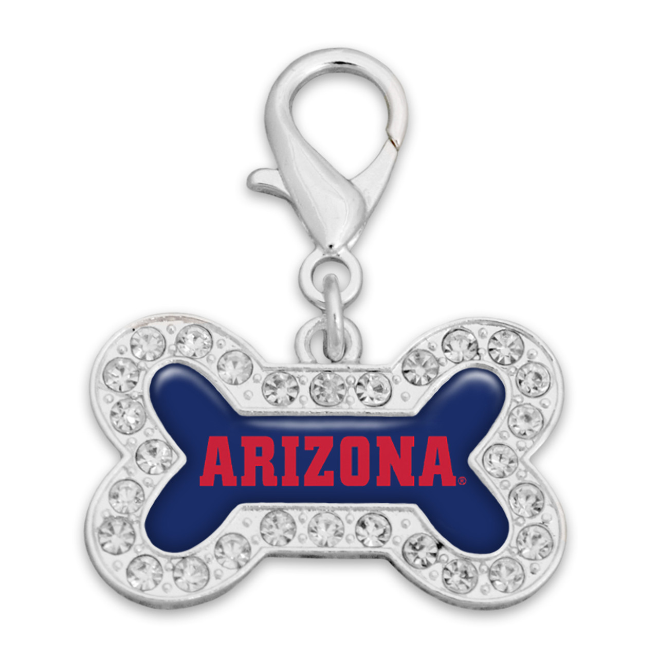 Arizona Wildcats Dog Bone Pet Collar Charm