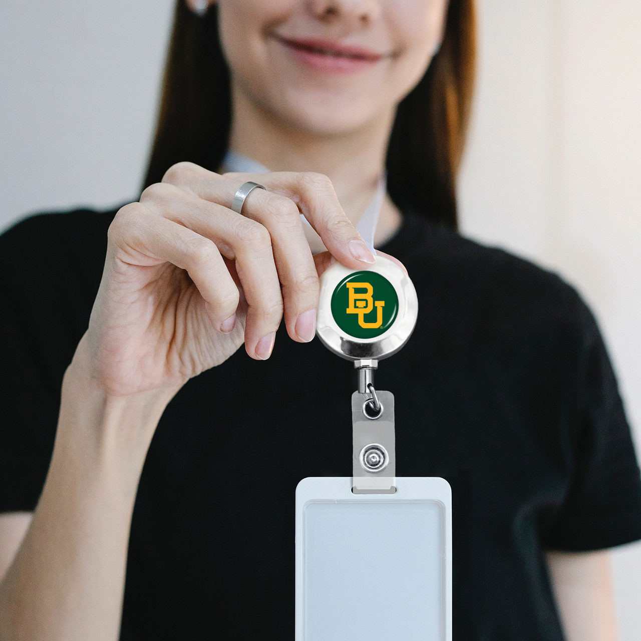 Baylor Bears Badge Reel- Round