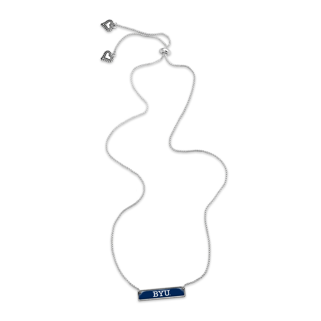 BYU Cougars Necklace- Nameplate (Adjustable Slider Bead)