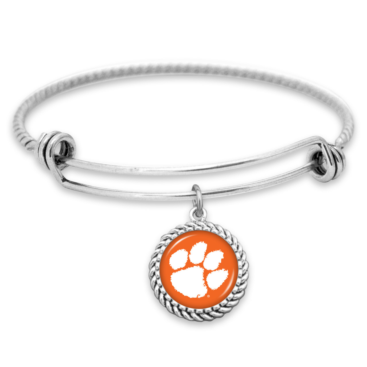 Clemson Tigers Bracelet- Double Rope Wire