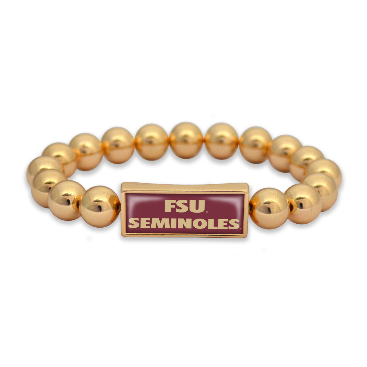 Florida State Seminoles Gold Society Nameplate Stretch Bracelet