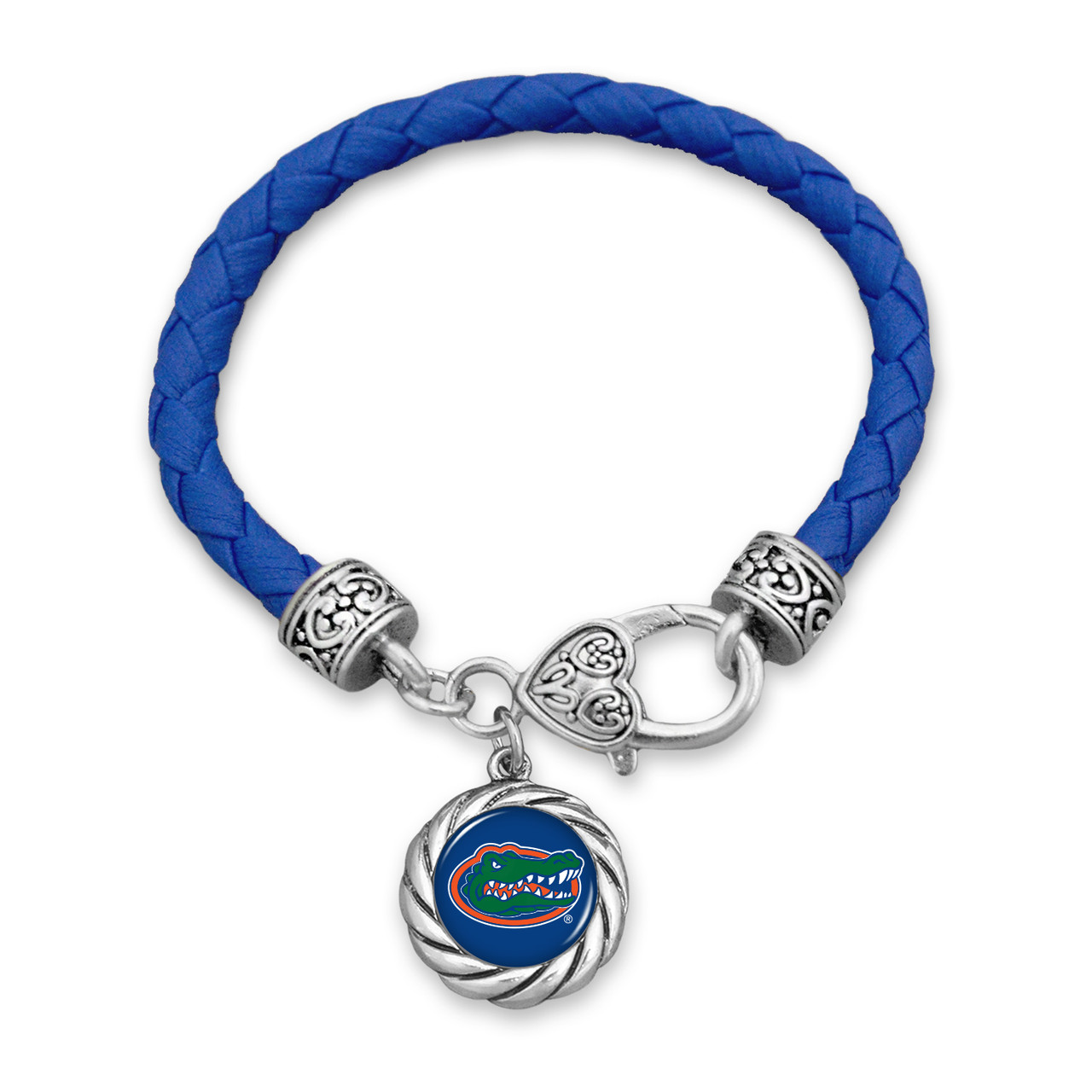 Florida Gators Bracelet- Harvey Leather Twisted Rope