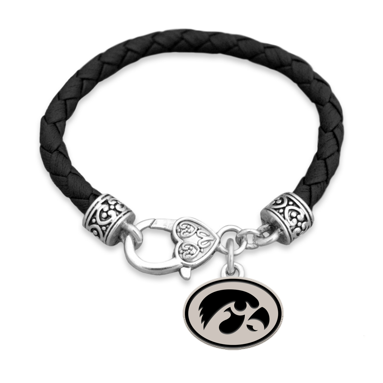 Iowa Hawkeyes Harvey Leather Bracelet