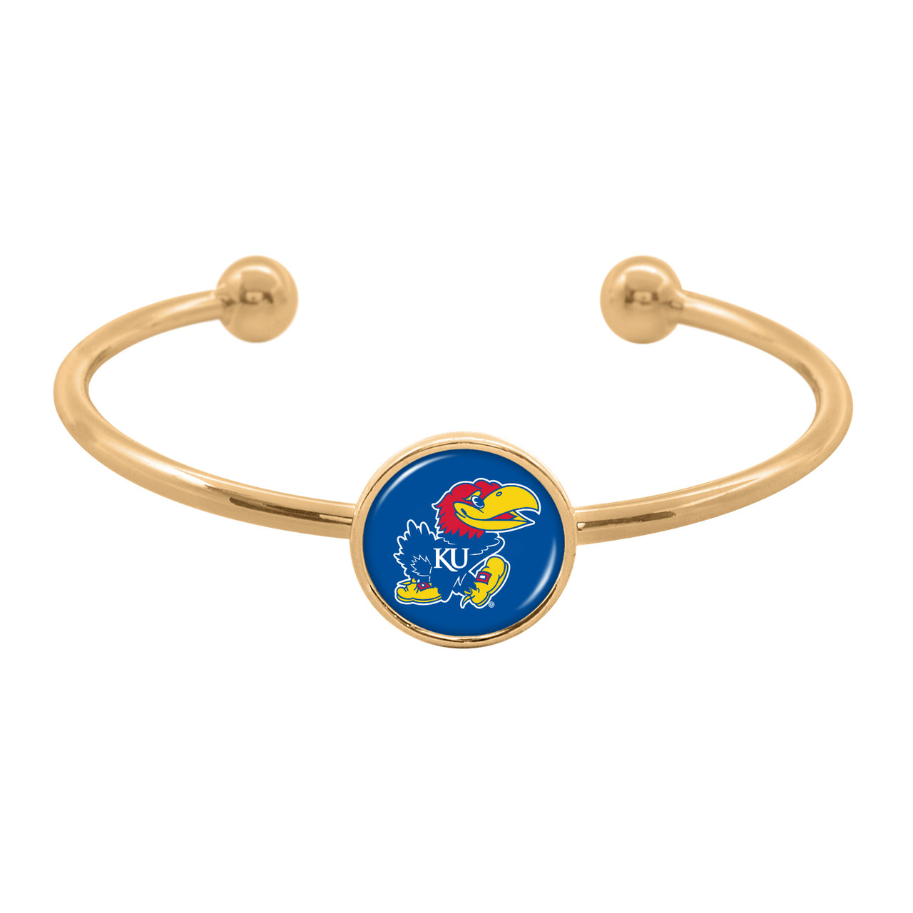 Kansas Jayhawks Bracelet- Izzie Gold Cuff