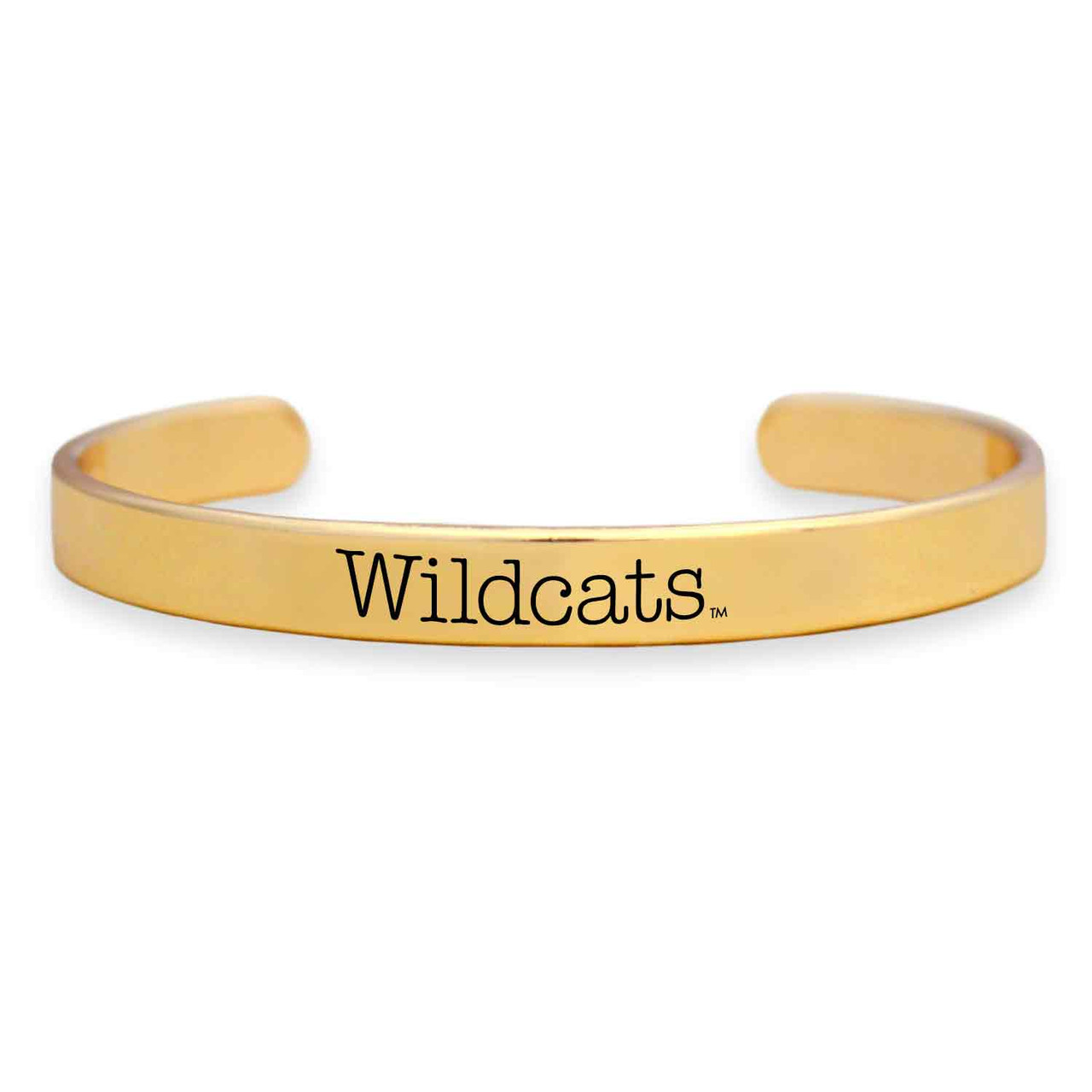 Kansas State Wildcats Bracelet-  Gold Cuff/ School Mascot
