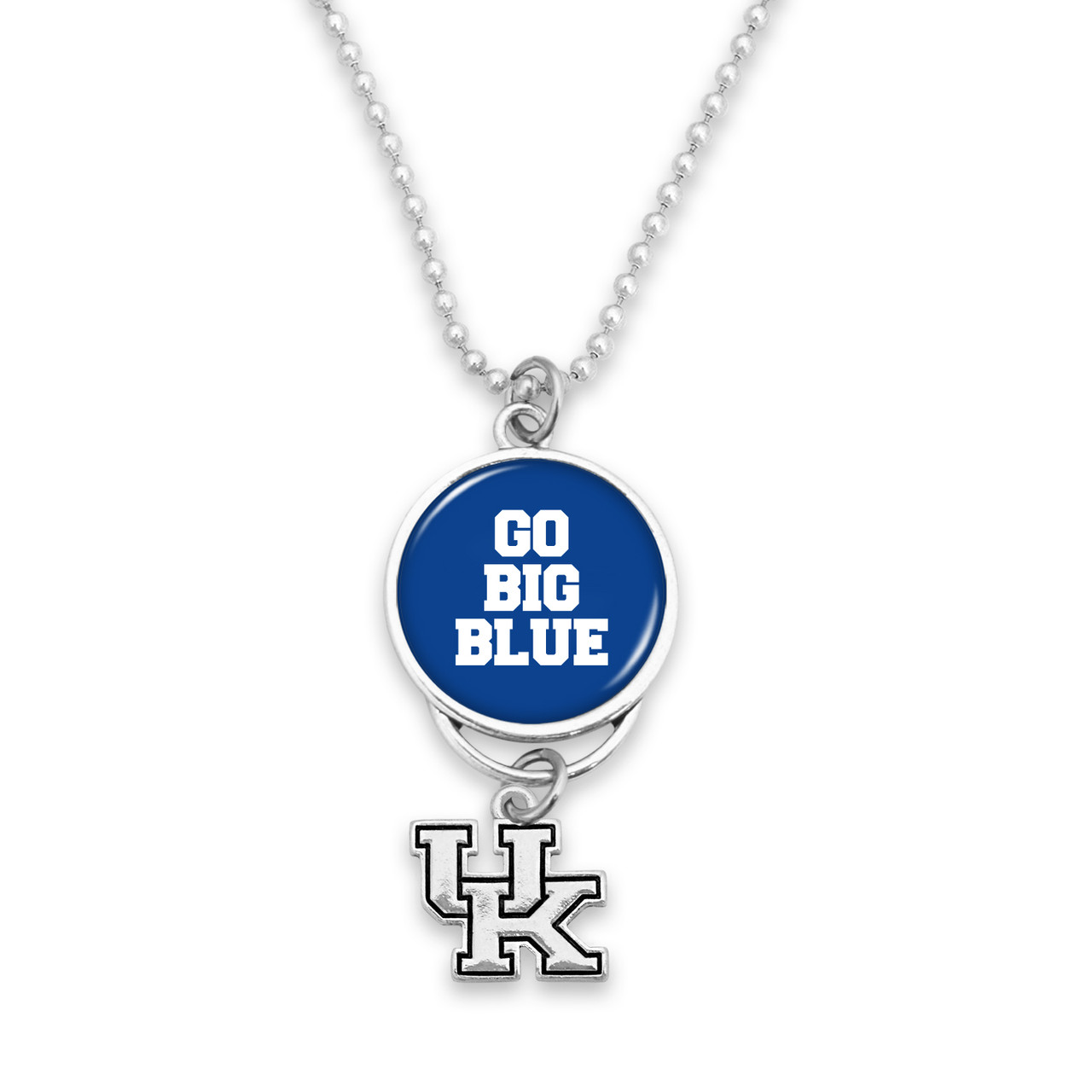 Kentucky Wildcats Car Charm- Rear View Mirror with Silver College Logo