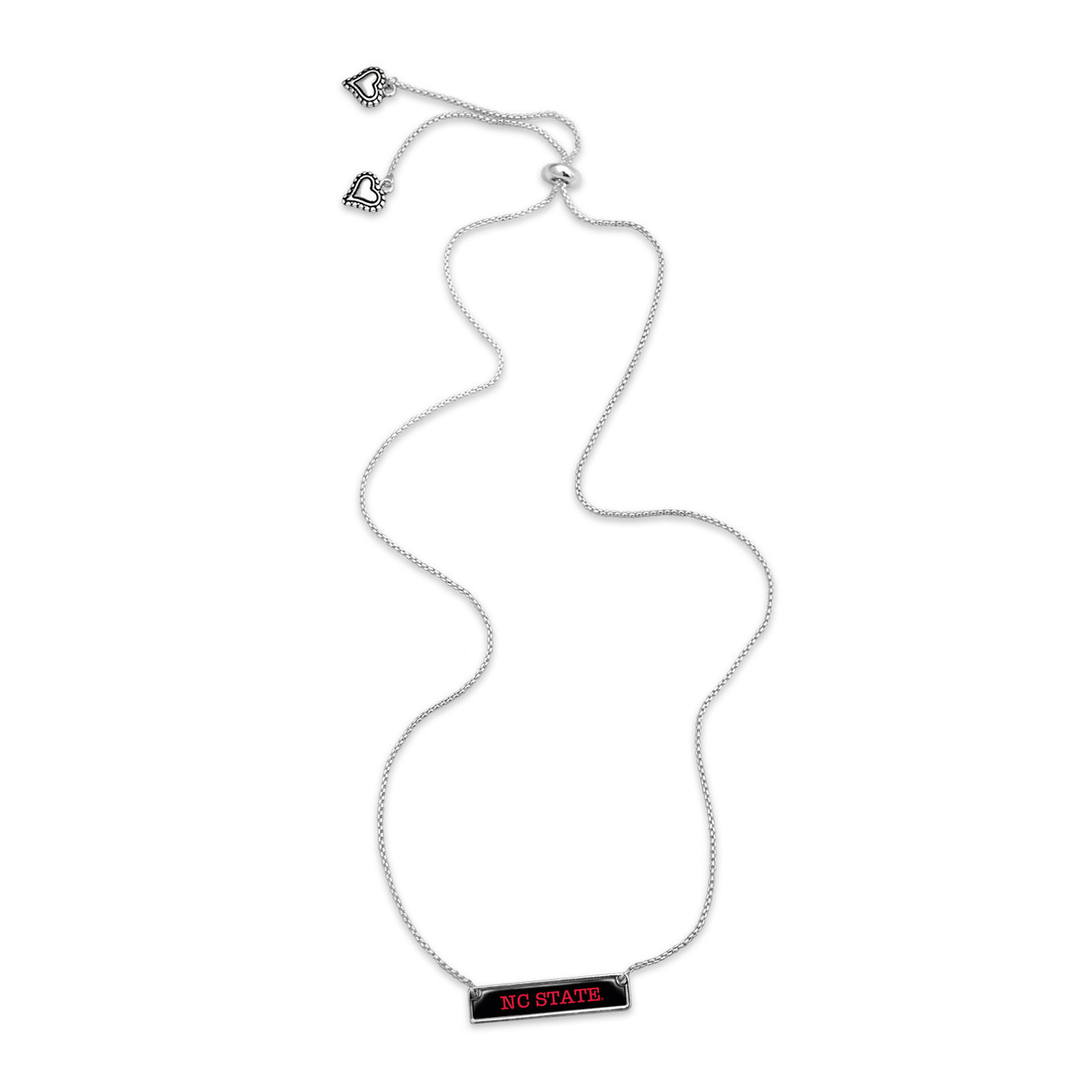 NC State Wolfpack Necklace- Nameplate (Adjustable Slider Bead)