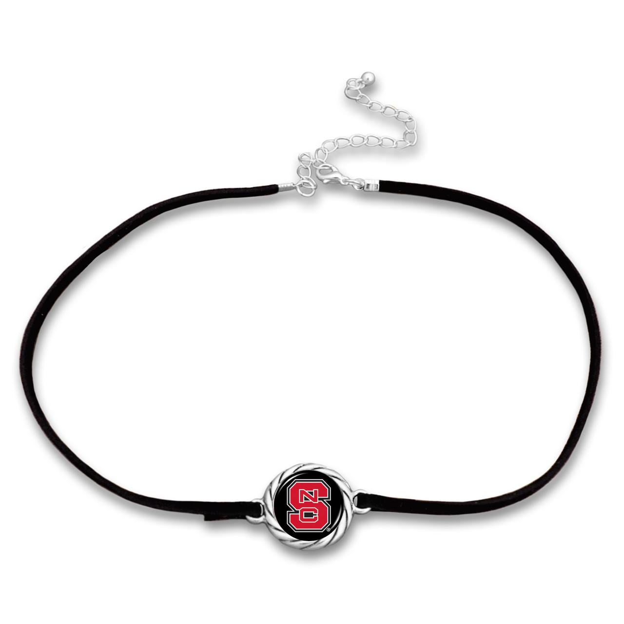 NC State Wolfpack Black Suede Choker Necklace