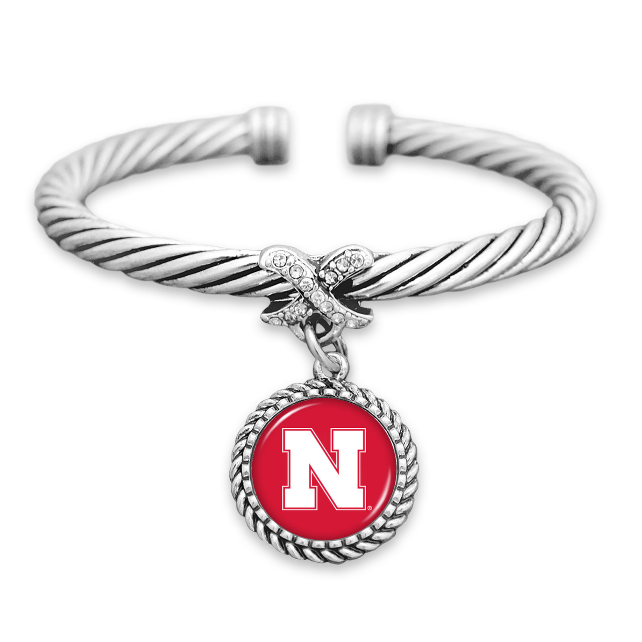 Nebraska Cornhuskers Bracelet- X Bangle Cuff