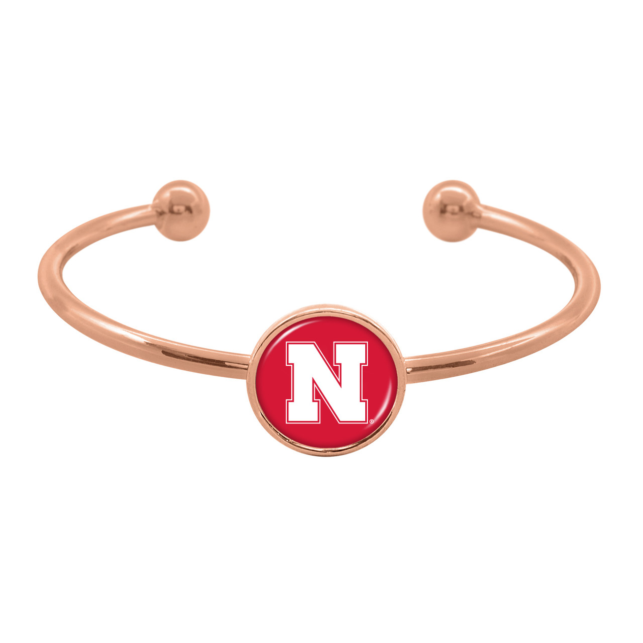 Nebraska Cornhuskers Bracelet- Izzie Rose Gold Cuff