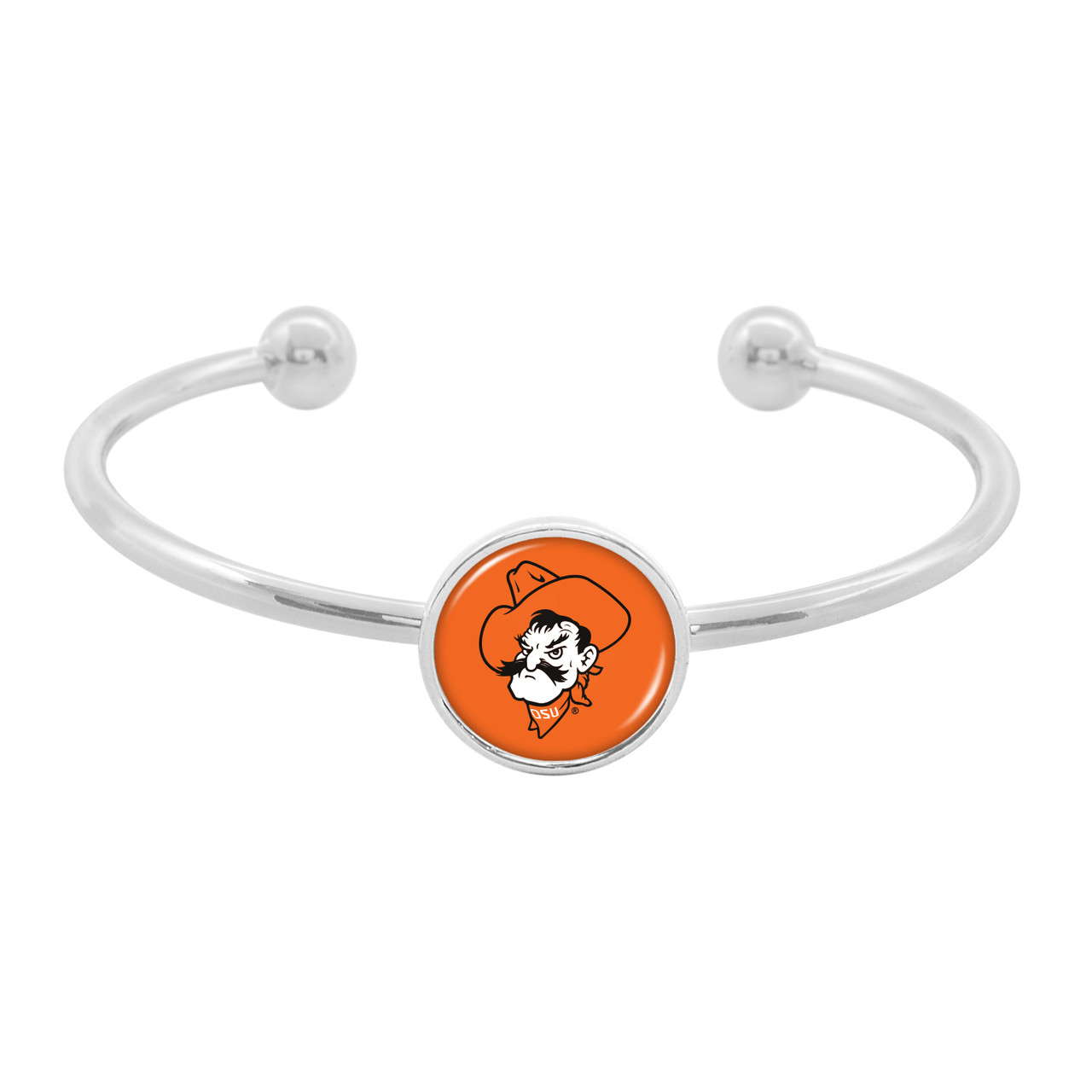 Oklahoma State Cowboys Bracelet- Izzie Silver Cuff