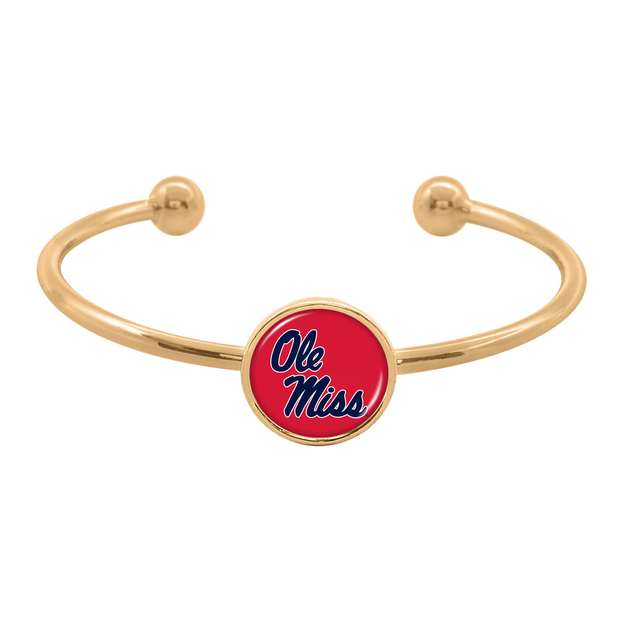 Ole Miss Rebels Bracelet- Izzie Gold Cuff