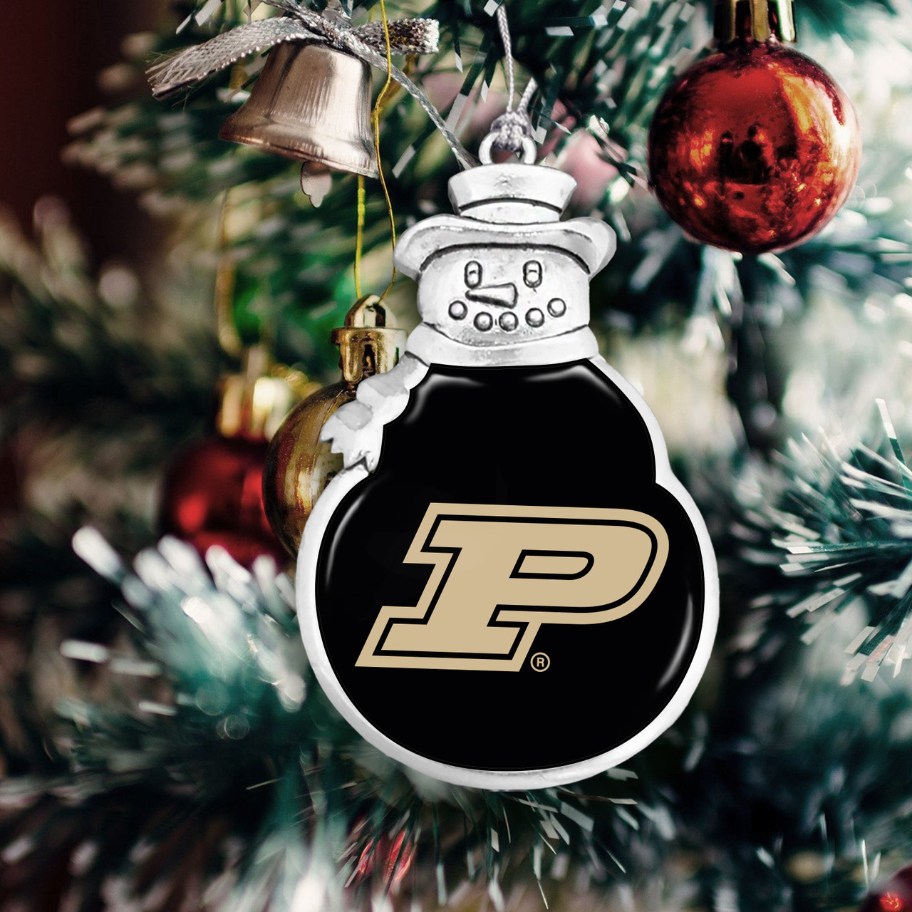 Purdue Boilermakers Christmas Ornament- Snowman