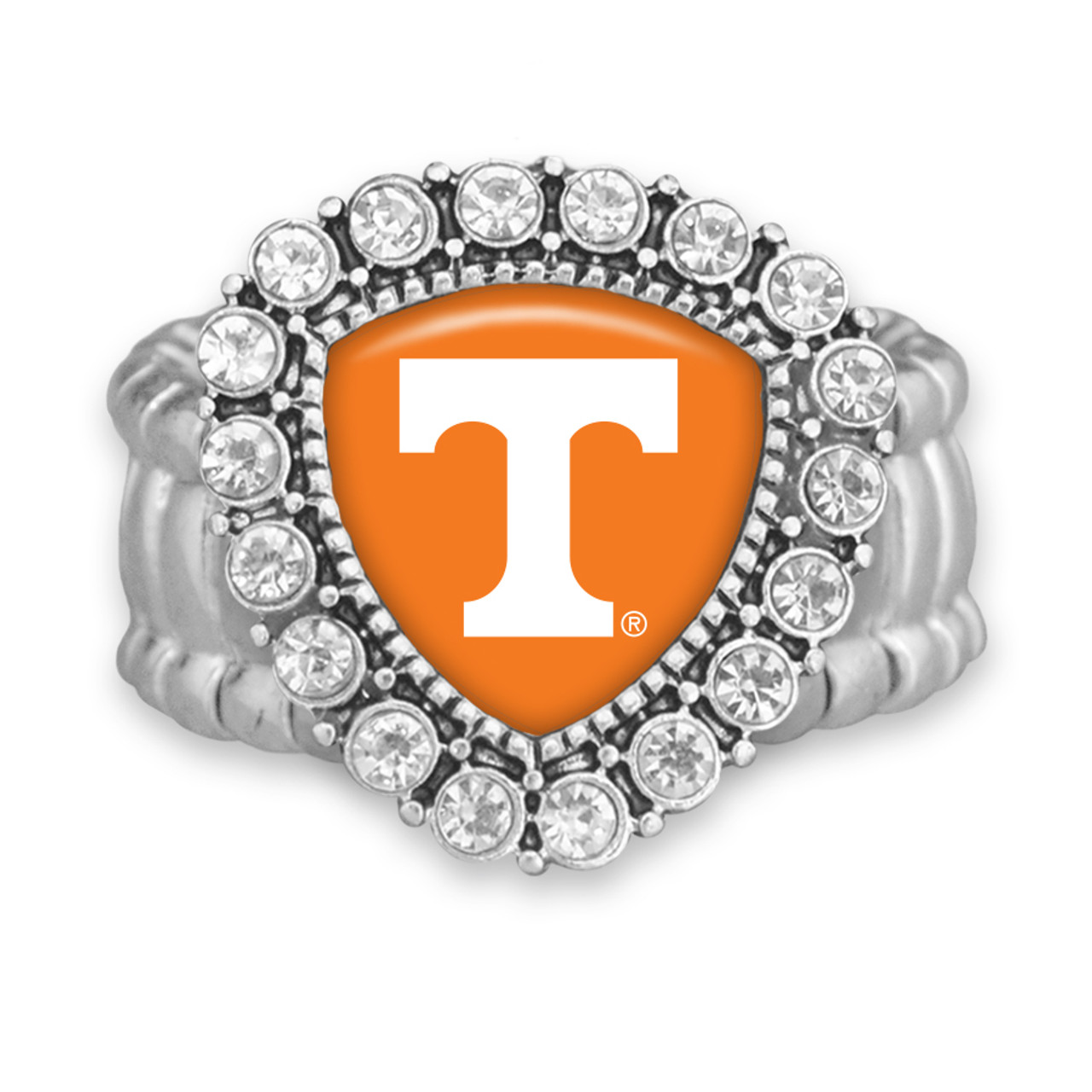 Tennessee Volunteers Stretch Ring- Crystal Shield