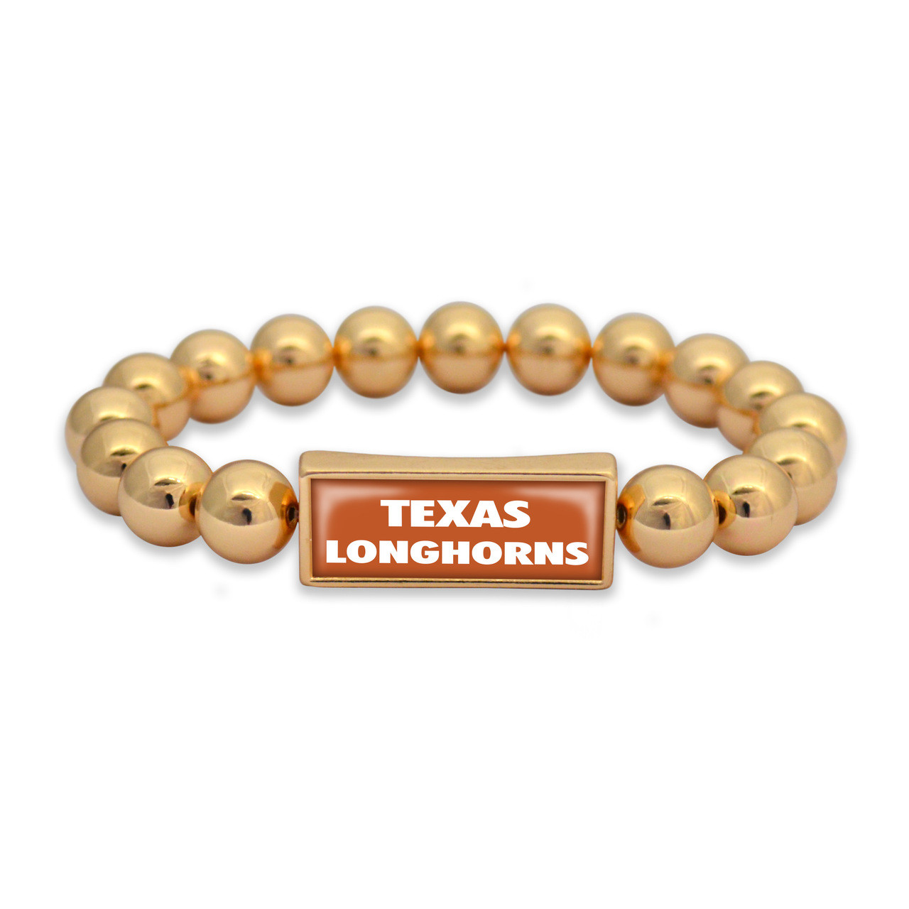Texas Longhorns Gold Society Nameplate Stretch Bracelet
