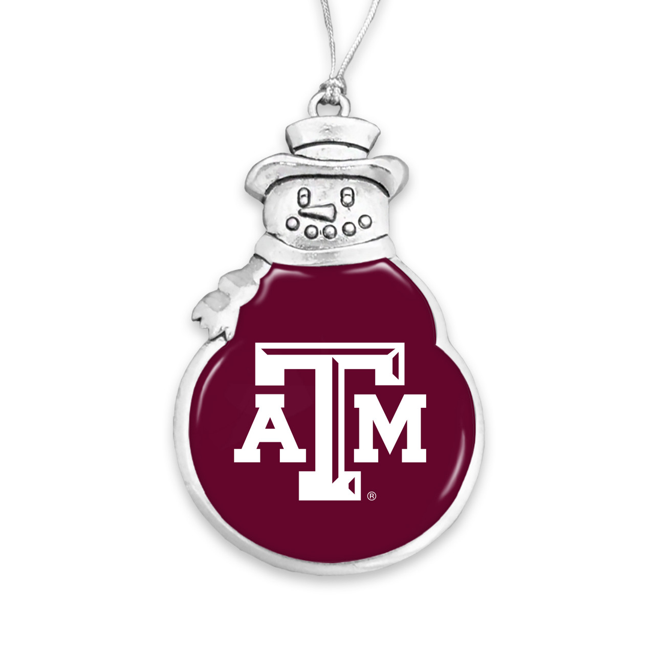 Snowman Texas A&M Aggies Christmas Ornament