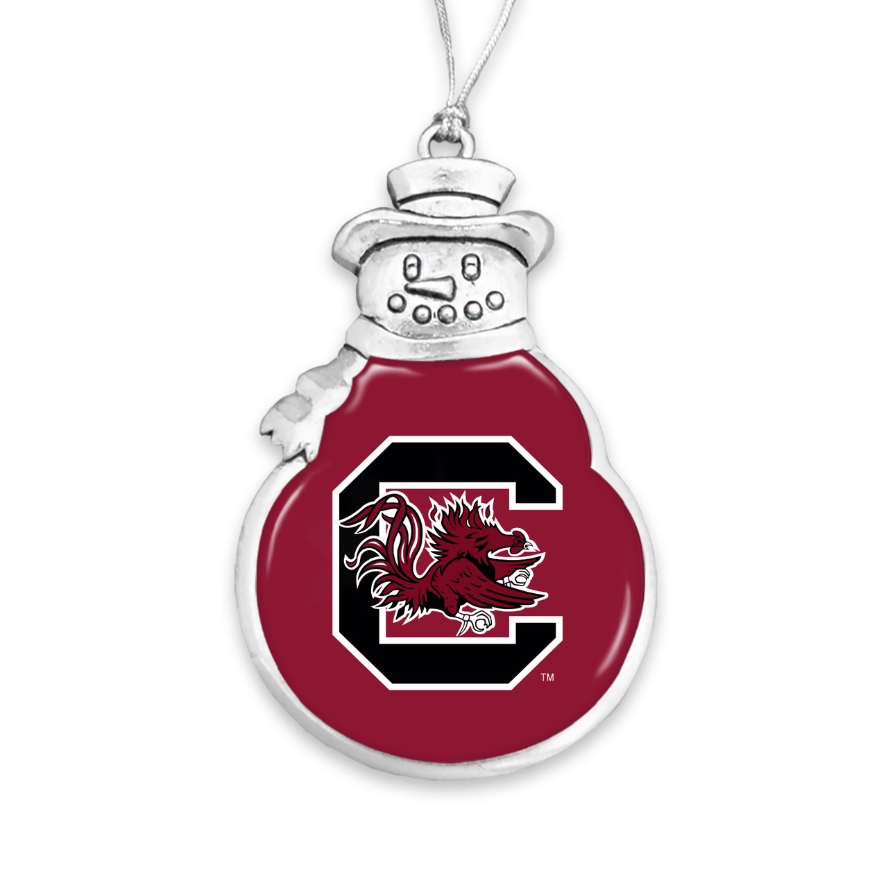 Snowman South Carolina Gamecocks Christmas Ornament