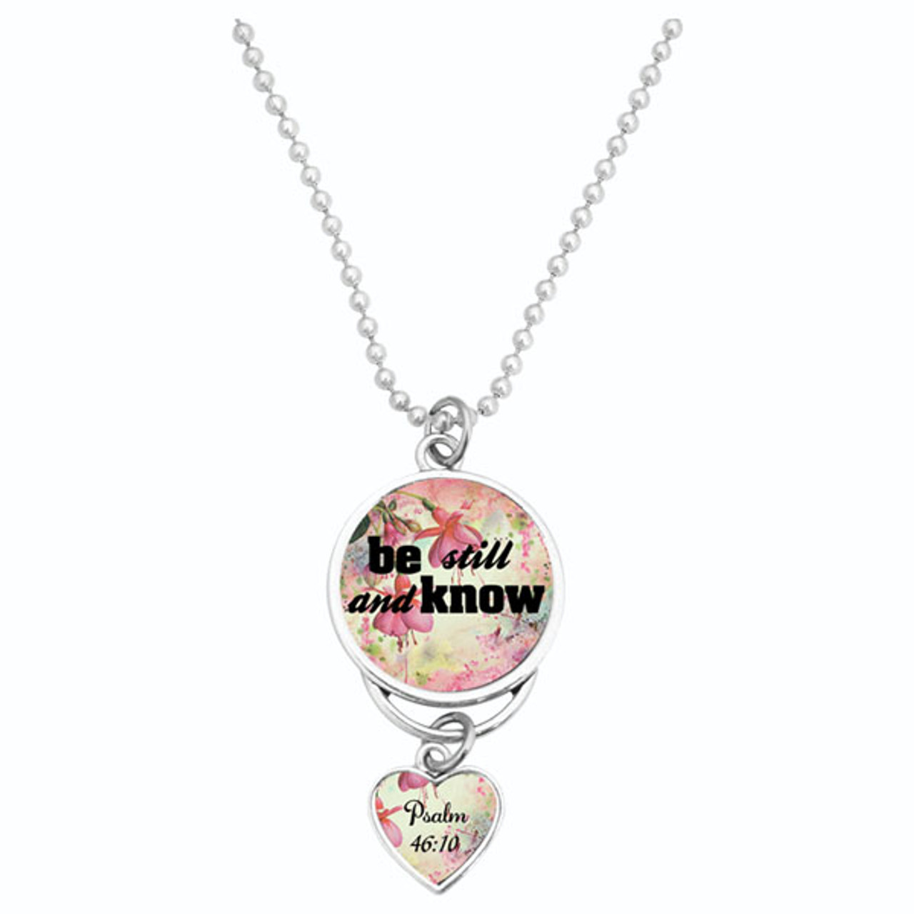 Be Still And Know Rear View Mirror Charm