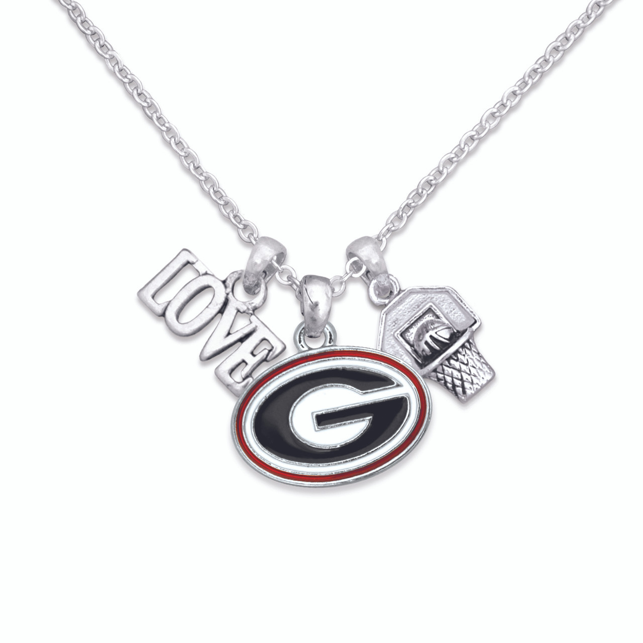 Georgia Bulldogs Slam Dunk Necklace