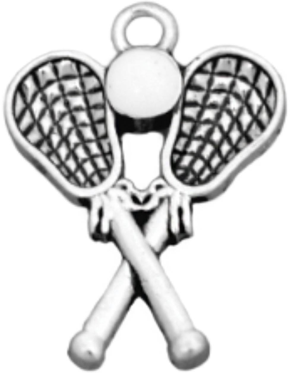 Sports Accent Charm- Lacrosse