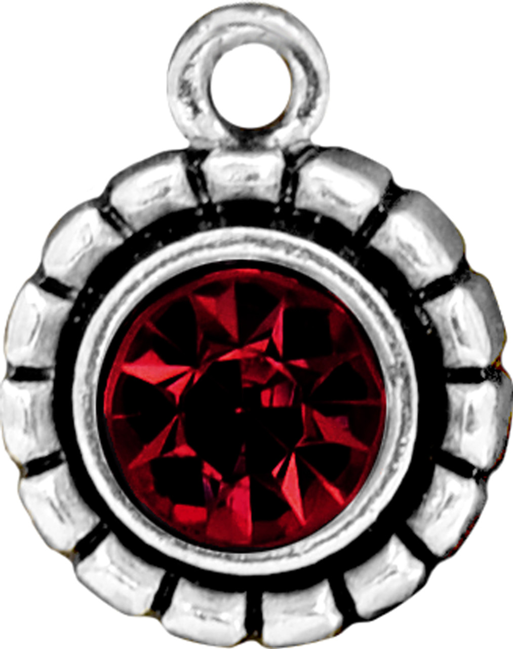 Team Spirit Accent Charm- Burgundy (January)