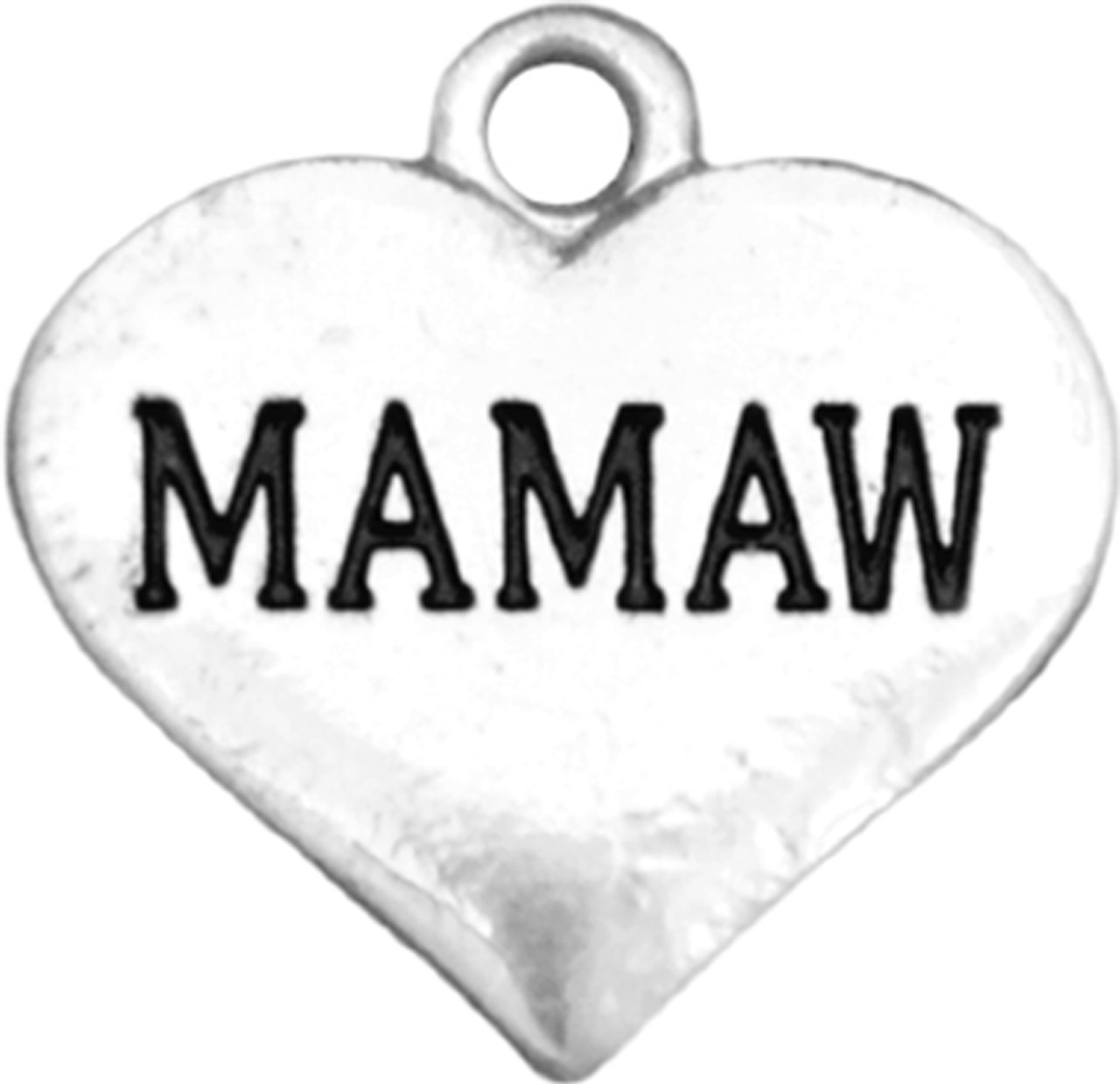 Family Accent Charm- Heart- Mamaw