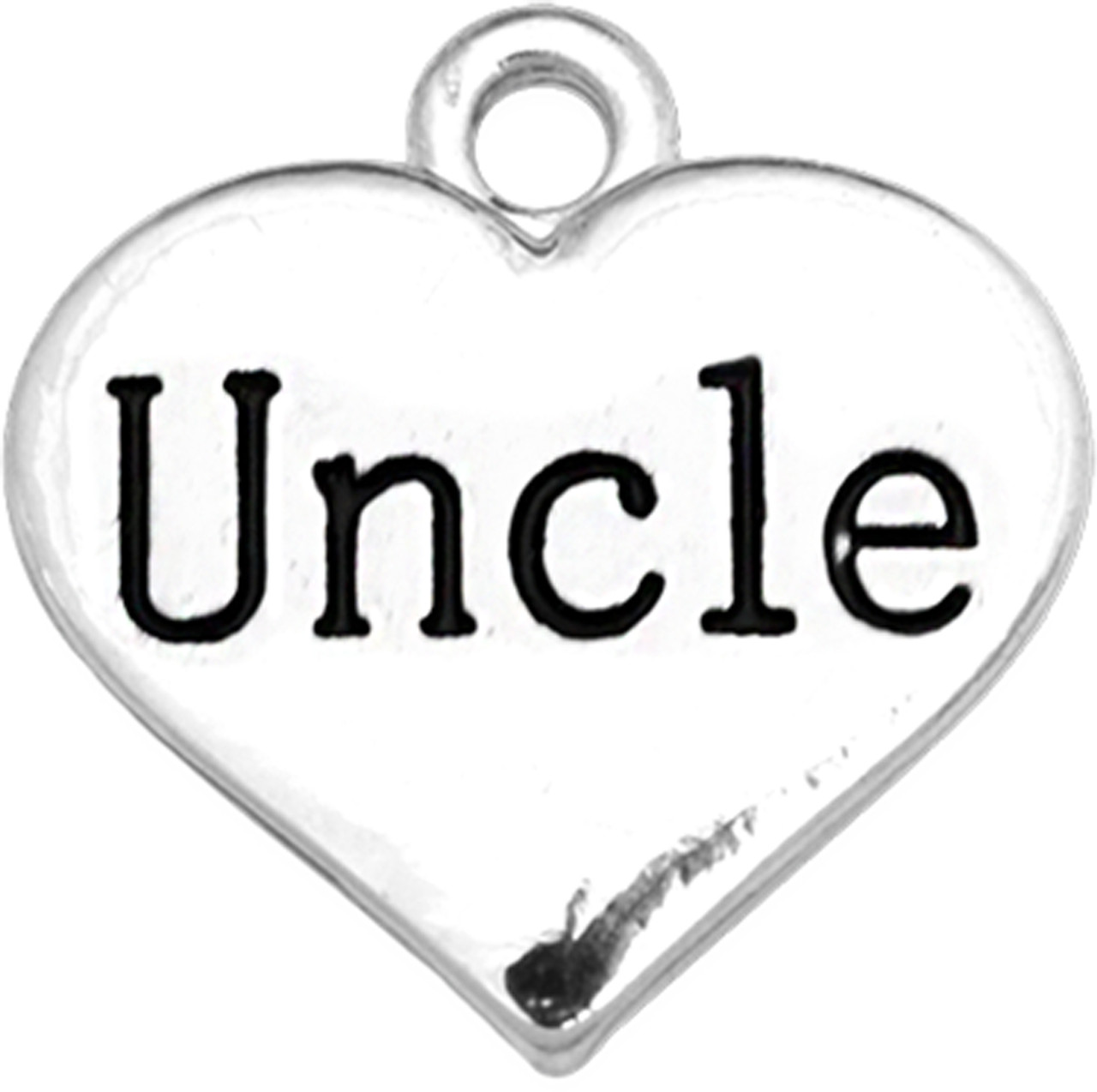 Family Accent Charm- Heart- Uncle