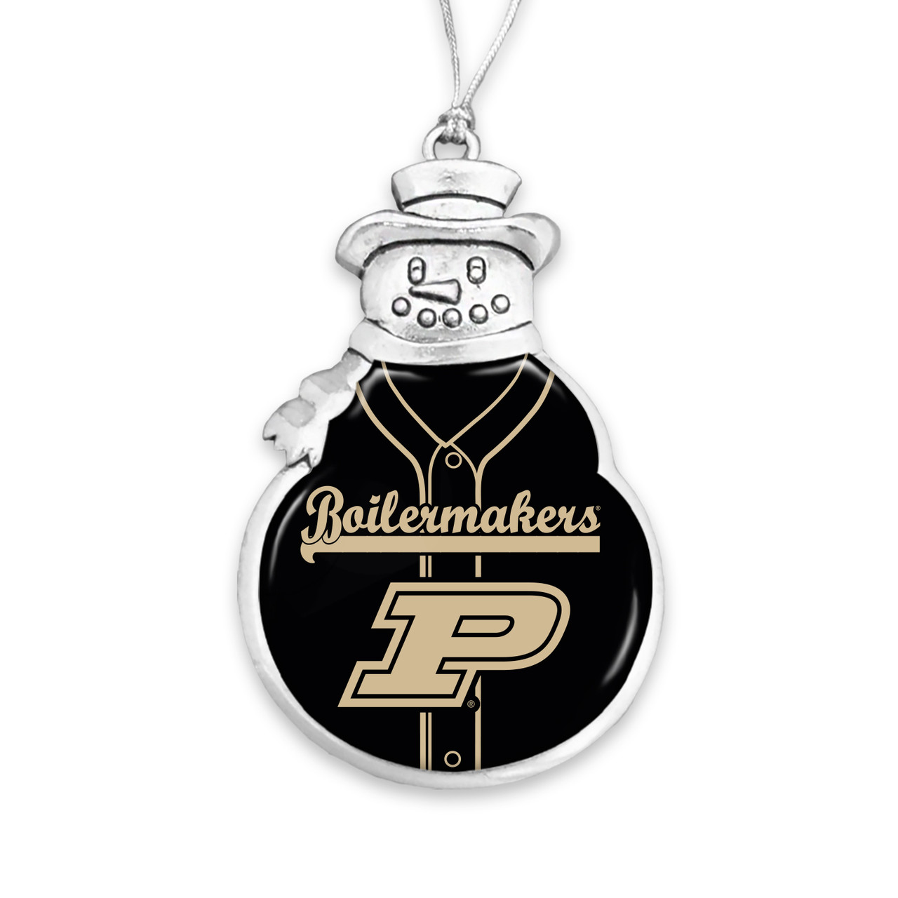 Purdue Boilermakers Christmas Ornament- Snowman with Baseball Jersey