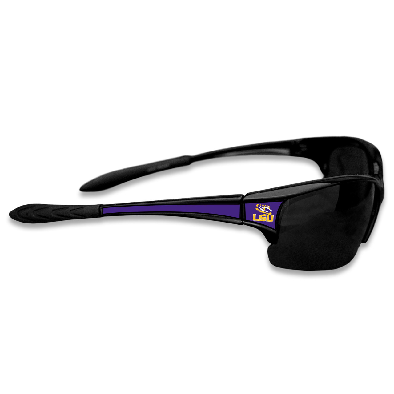 LSU Tigers Sports Rimless College Sunglasses (Black)