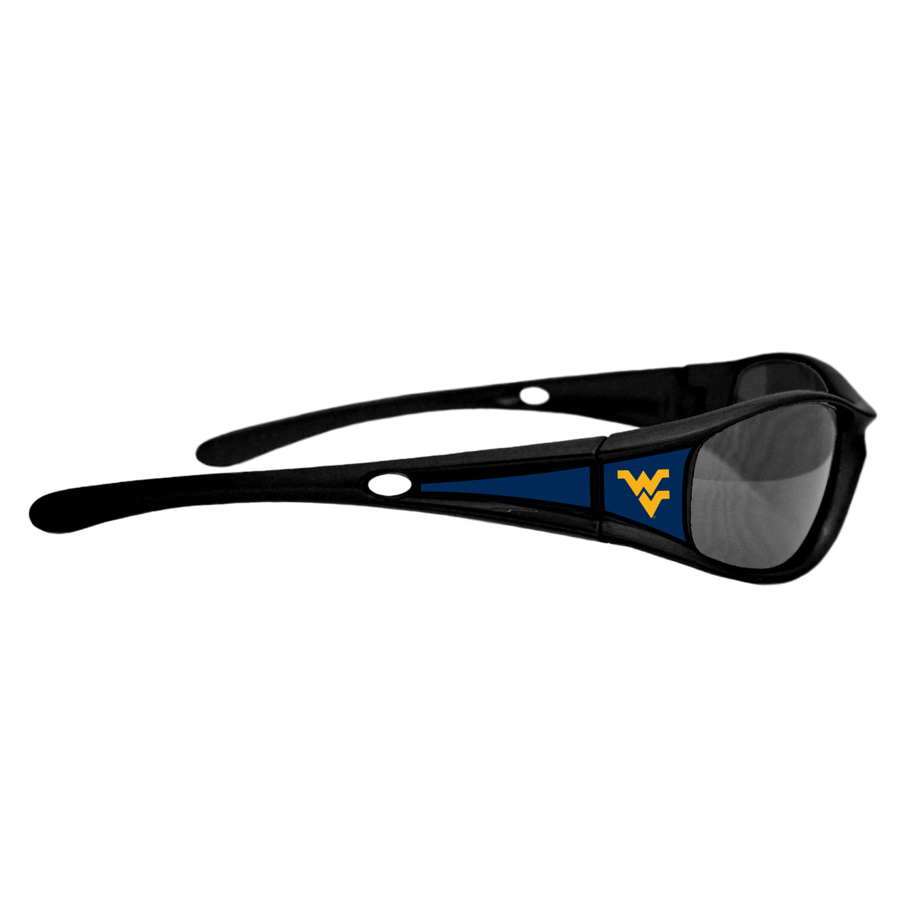 West Virginia Mountaineers Sports Rimmed College Sunglasses (Black)