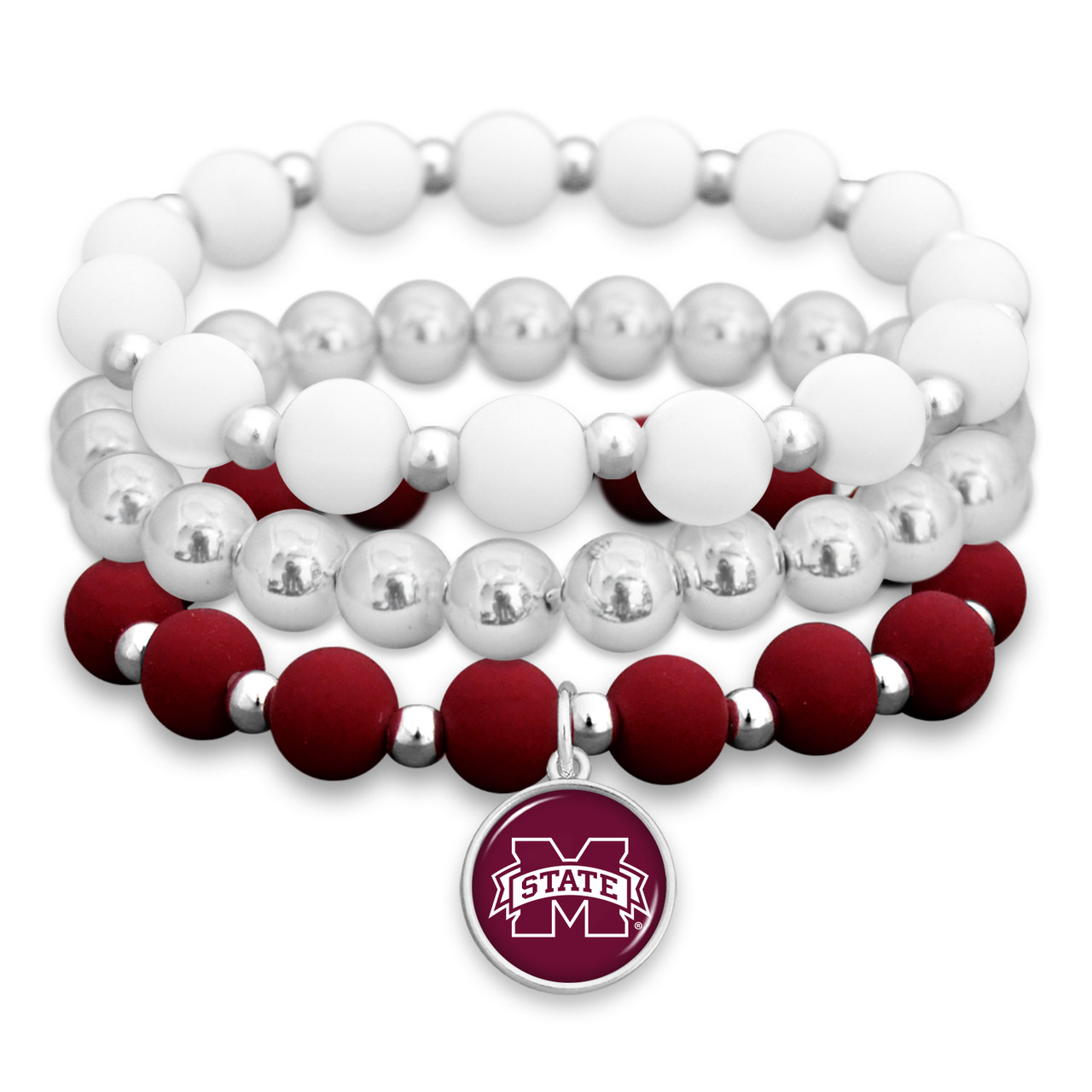 Mississippi State Bulldogs Bracelet- Amanda Stack- Silicone