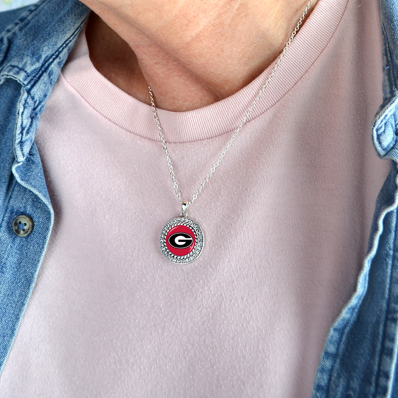 Georgia Bulldogs  Necklace- Allie