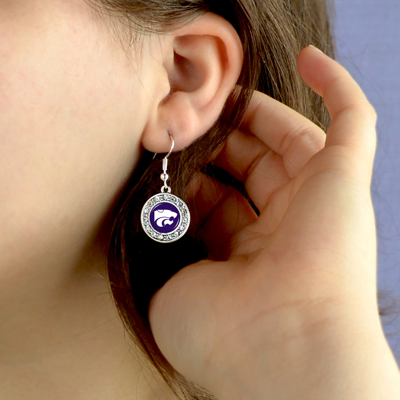 Kansas State Wildcats Earrings- Abby Girl