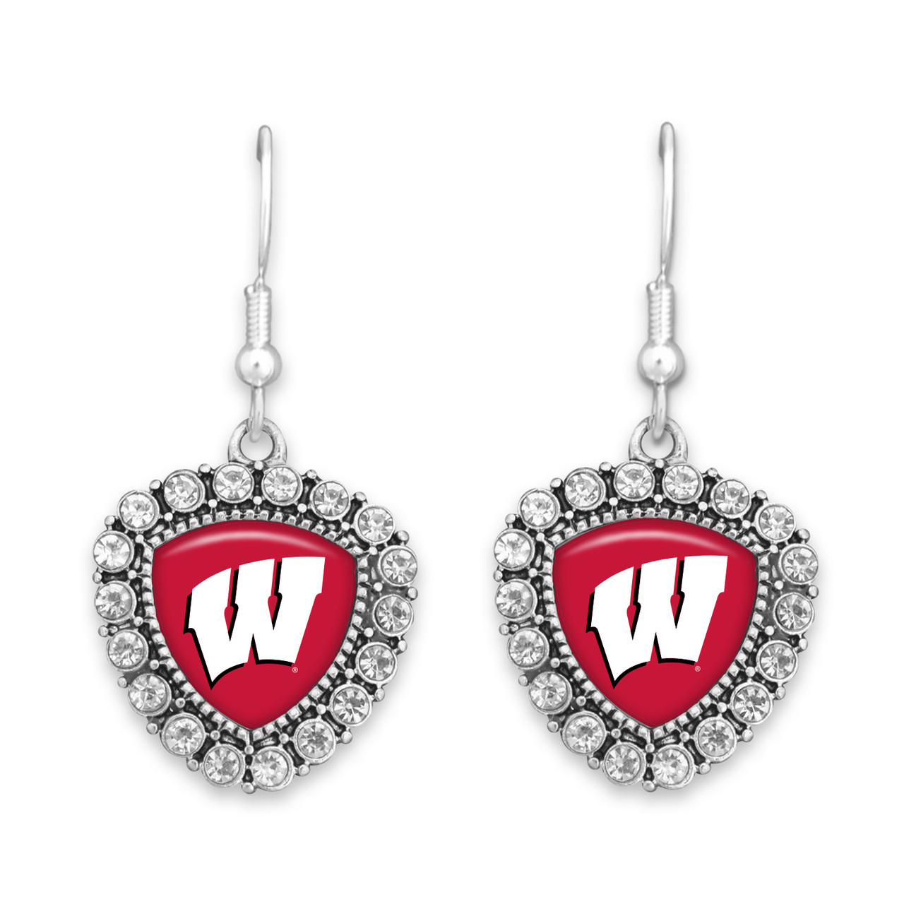 Wisconsin Badgers Earrings-  Brooke