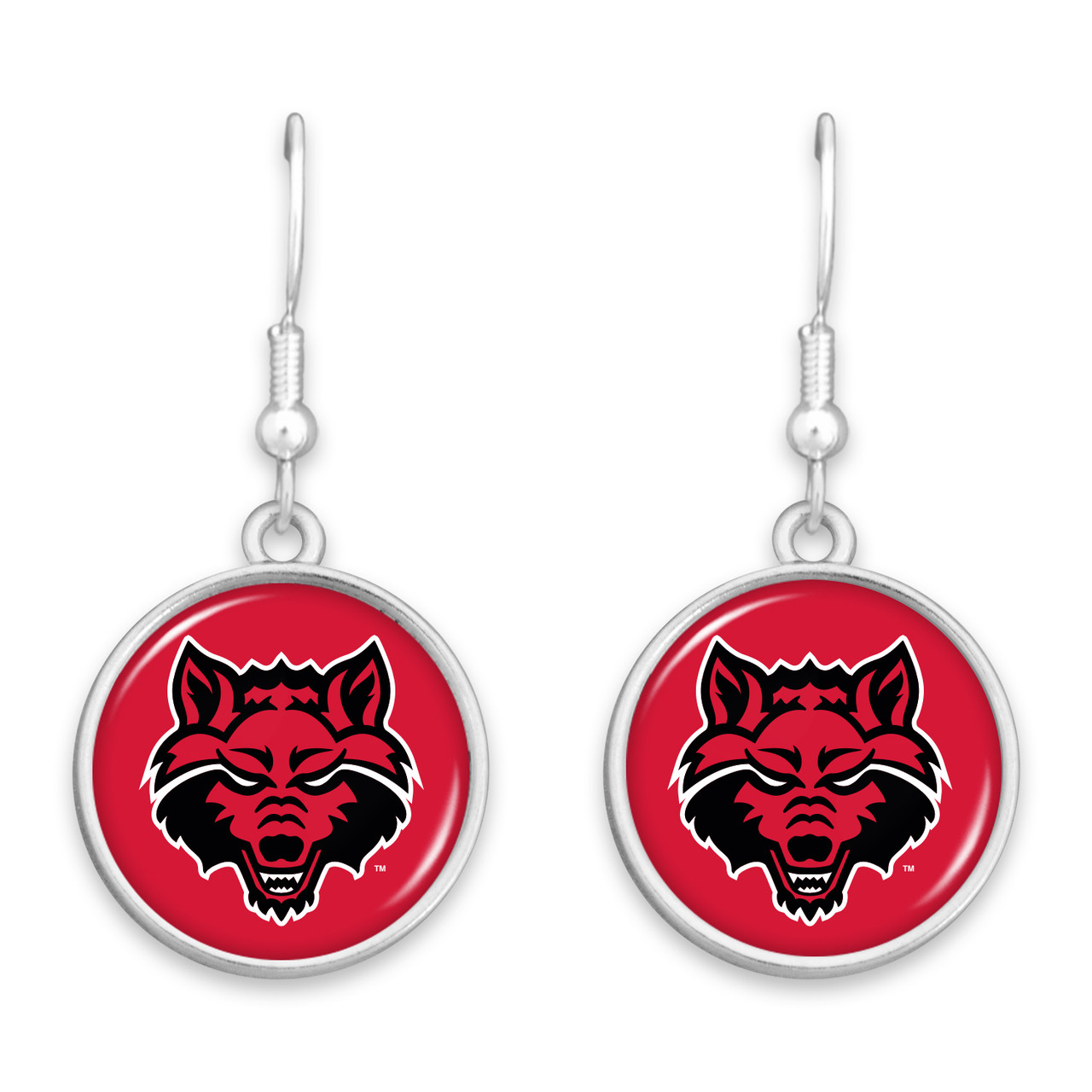 Arkansas State Red Wolves Earrings- Leah
