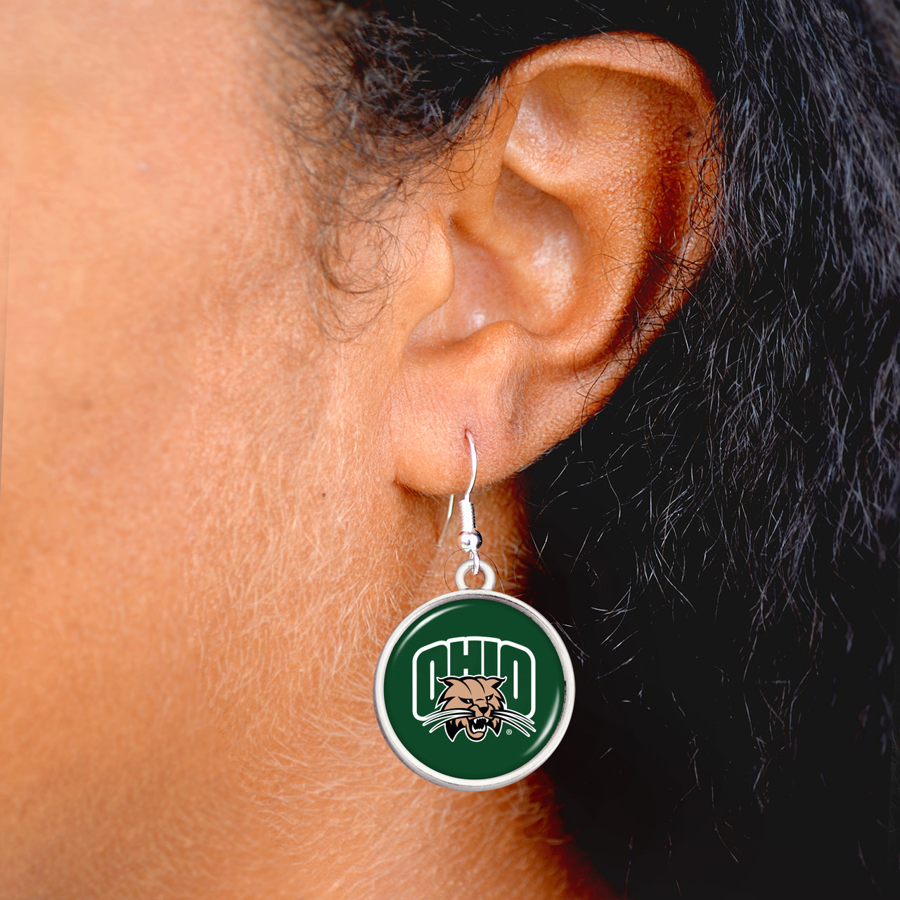 Ohio Bobcats Earrings-  Leah