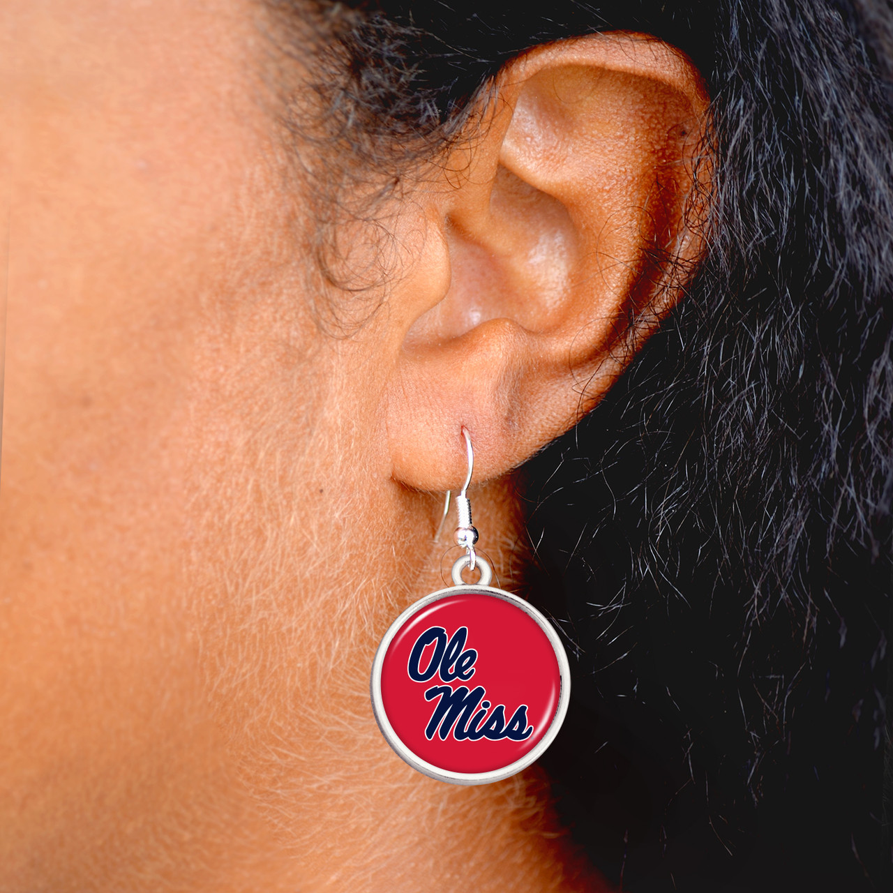 Ole Miss Rebels Earrings-  Leah