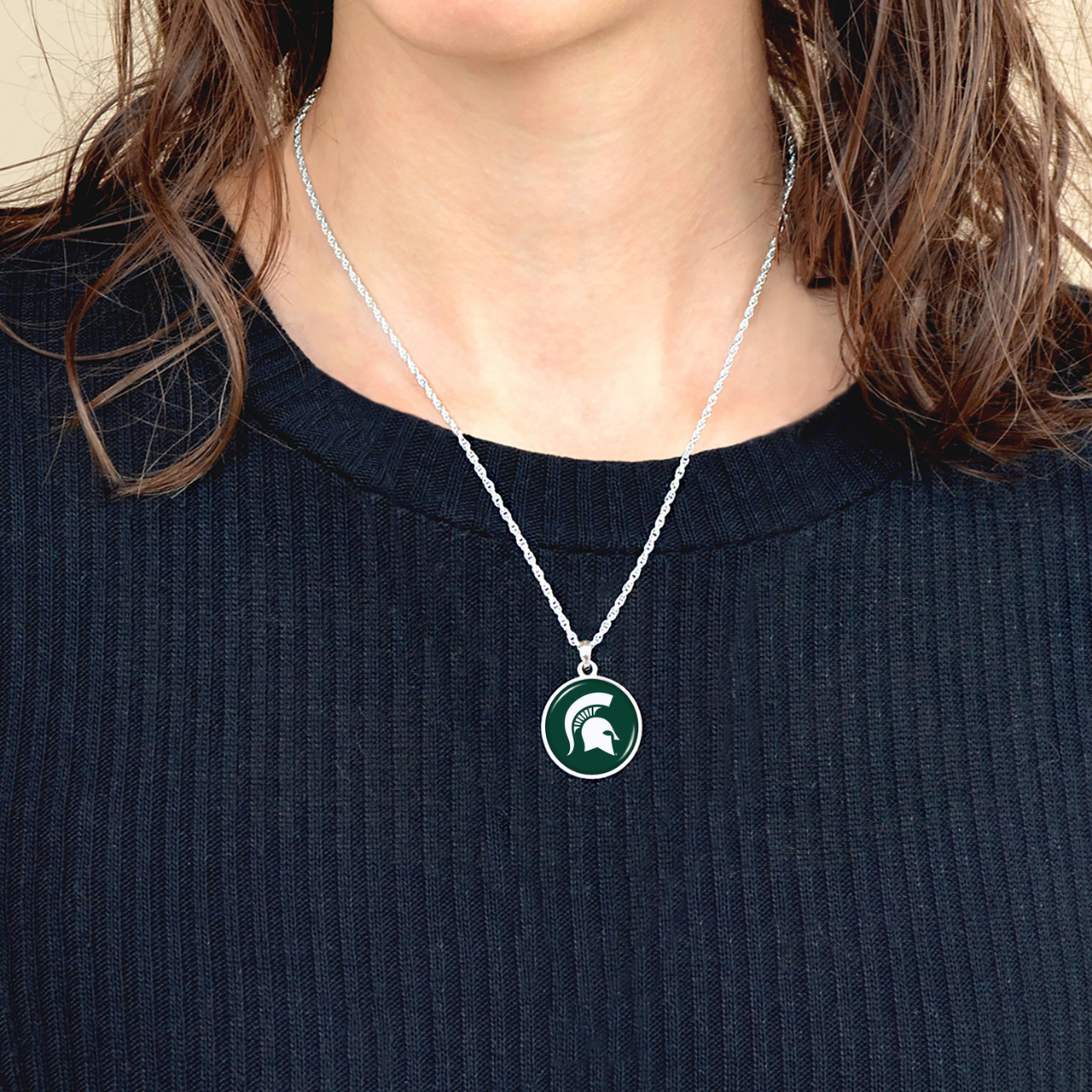 Michigan State Spartans Necklace- Leah